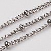 Tarnish Resistant 3.28 Feet 304 Stainless Steel Twisted Chains Curb Chains X-CHS-K002-10-1