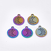 Ion Plating(IP) 201 Stainless Steel Charms STAS-Q201-JN197-3