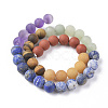 Chakra Theme Natural Red Rainbow Jasper & Yellow Aventurine & Tiger Eye & Green Aventurine & Blue Spot Stone & Lapis Lazuli & Amethyst Beads Strands G-F668-24-10mm-1