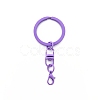 Spray Painted Iron Keychain Swivel Clasps FIND-WH0111-355I-1