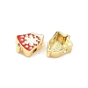 Christmas Brass Enamel Beads KK-I474-G27-2