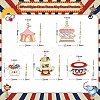 30Pcs 5 Styles Circus Theme Alloy Enamel Pendants ENAM-CJ0004-78-2