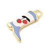 Printed Brass Pendants KK-K274-06G-13-2
