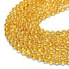 Synthetic Citrine Beads Strands G-K389-B76-01-3