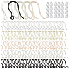 200Pcs 5 Colors Plastic Earring Hooks FIND-SP0005-40-1