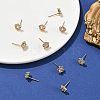 SHEGRACE Brass Micro Pave Cubic Zirconia Stud Earrings XGRQ4N806-721G-4