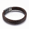 PU Leather Cord Bracelets BJEW-F288-05B-1