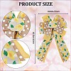 Lemon & Polka Dot Pattern Polyester Bowknot DIY-WH0387-78-2