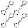 8Pcs 925 Sterling Silver Double Spring Ring Clasps STER-BBC0007-52-1