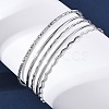 5Pcs 304 Stainless Steel Bangle Set for Women LS-BJEW-S162-01B-P-3