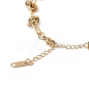 Ion Plating(IP) 304 Stainless Steel Oval & Knot Link Chain Bracelets for Men Women BJEW-G669-17G-3