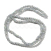 Electroplate Glass Beads Strands X-GLAA-F078-FR15-2