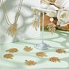 10Pcs Autumn Theme Brass Pendants KK-BBC0011-78-4