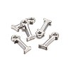 Platinum Plated Alloy Letter Pendants PALLOY-J718-01P-I-2