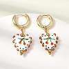 Brass Hoop Dangle Earrings KK-CBA8324-26G-03-3