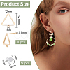 Brass Stud Earring Findings KK-BC0003-74G-2
