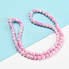 Electroplate Glass Beads Strand GLAA-G088-03-01E-2