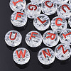 Plating Transparent Acrylic Beads X-MACR-T032-03D-1