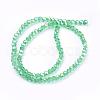 Faceted(32 Facets) Round Electroplate AB Color Plated Glass Beads Strands X-EGLA-D021-33-2