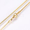 304 Stainless Steel Snake Chain Necklaces X-NJEW-F221-05G-2