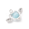 10Pcs Cat Eye with Alloy Pendants PALLOY-JF04278-4