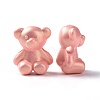 Opaque Acrylic Glitter Beads X-OACR-E010-06-3