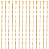 30Pcs Iron Ball Chain Necklace Making MAK-SP0001-08G-1