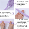20 Yards Ruffled Polyester Elastic Lace Trim EW-WH0018-01B-6