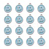 Platinum Plated Alloy Enamel Charms ENAM-S118-04D-P-2