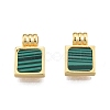 Synthetic Malachite Charms KK-A165-13G-3