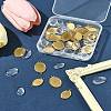 DIY Oval 304 Stainless Steel Cabochon Connector & Pendant Making Kits DIY-FS0008-31-9