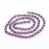 Glass Beads Strands GC4X6MMC03Y-2
