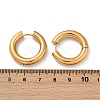 202 Stainless Steel Polishing Hoop Earrings EJEW-M106-02G-05-5