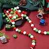 300Pcs 3 Colors Painted Natural Wood Beads WOOD-SZ0001-05-5