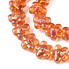 Electroplate Glass Beads Strands EGLA-T028-02G-3