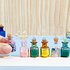 18Pcs 9 Colors Glass Wishing Bottles Pendants GLAA-WH0039-70-3