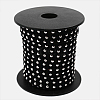 Silver Aluminum Studded Faux Suede Cord LW-D004-01-S-1