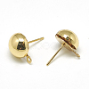 Brass Stud Earring Findings X-KK-T032-004G-1