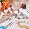 74Pcs Wooden Empty Spools for Wire TOOL-BC0002-12-5