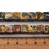 Natural Map Stone Beads Strands X-G-T139-8x8-45B-5