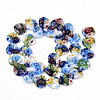 Handmade Millefiori Lampwork Beads Strands LAMP-N023-001H-2