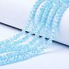 Electroplate Glass Beads Strands EGLA-A034-J4mm-B05-1