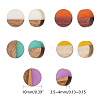 Resin & Wood Cabochons X-RESI-S358-70-4