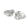 20Pcs Tibetan Style Halloween Pumpkin Jack-O'-Lantern Alloy Pendants TIBEP-YW0001-43AS-3