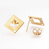 304 Stainless Steel Stud Earring Findings STAS-Q223-07-3