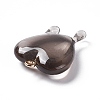 Transparent Resin Pendants RESI-F028-01B-3