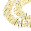 Electroplate Glass Beads Strands GLAA-K061-04A-HP01-3
