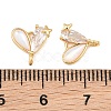 Brass Pave Clear Cubic Zirconia Connector Charms SH-CBA16A6-02G-3