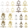 Alloy Toggle Clasps TIBEB-YW0002-03-2