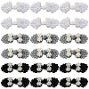 30Pcs 3 Colors Handmade Chinese Frogs Knots Buttons Sets AJEW-CY0001-48-1